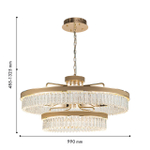 Подвесная светодиодная люстра Favourite Visconte 4304-10P