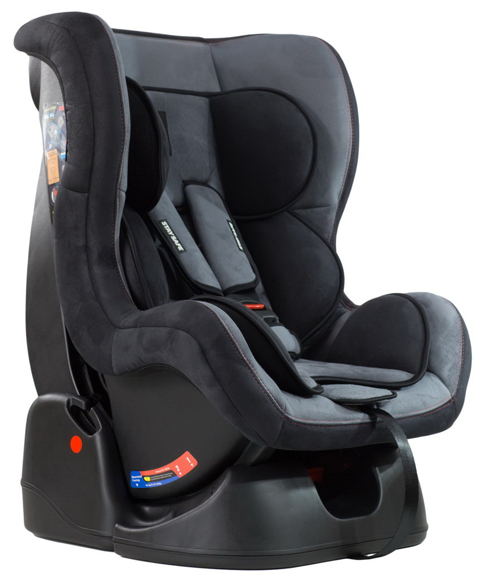 Автокресло детское Farfello GE-B велюр (серо-чёрное (dark grey+black))