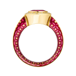 Кольцо с Рубином и Бриллиантами, Эмаль, R0177-72/2