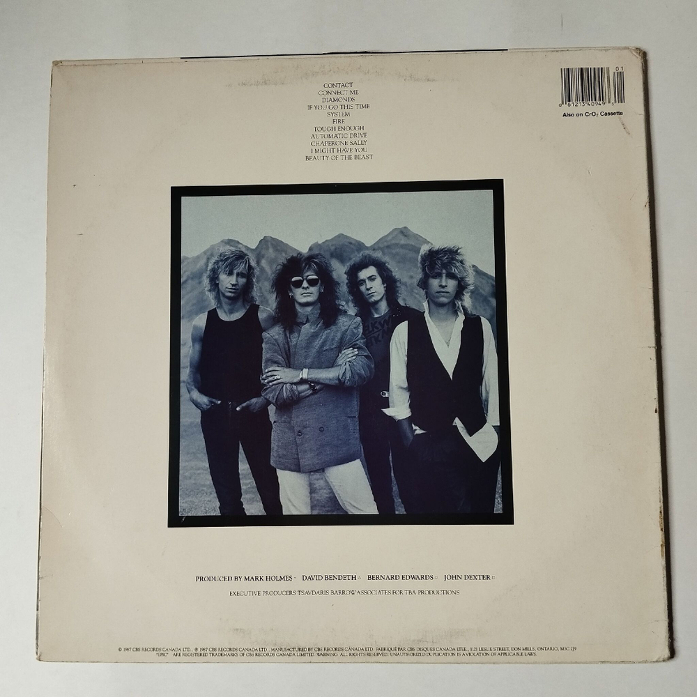 Винтажная виниловая пластинка LP Platinum Blonde Contact (Canada 1987)