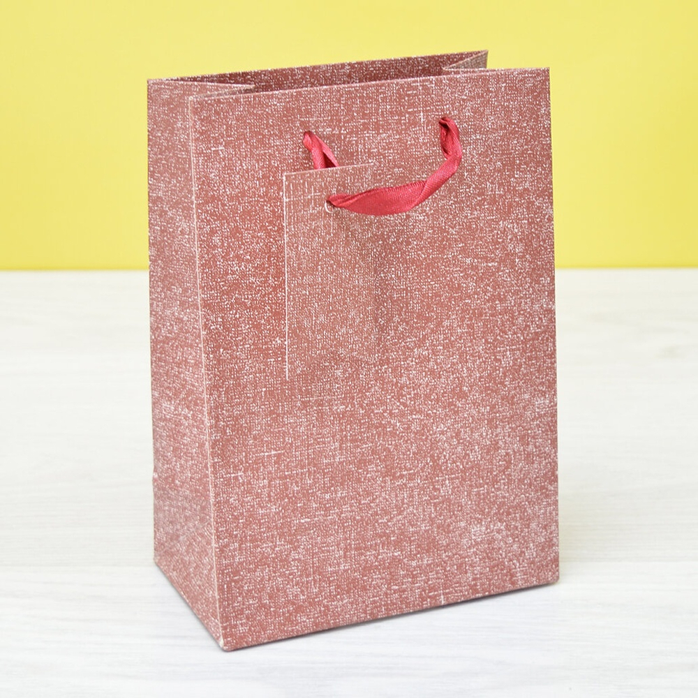 Пакет бумажный 14*20*8см с ручками "Премиум" микс