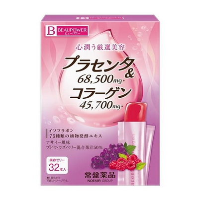 Желе с плацентой и коллагеном со вкусом ягод асаи 32 саше 450 г Noevir BEAUPOWER Placenta & Collagen