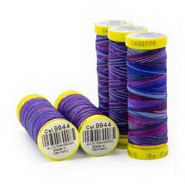 Нитки отделочные Gutermann Deco Stitch multicolor 70 (70 метров), 5 кат. | 9944