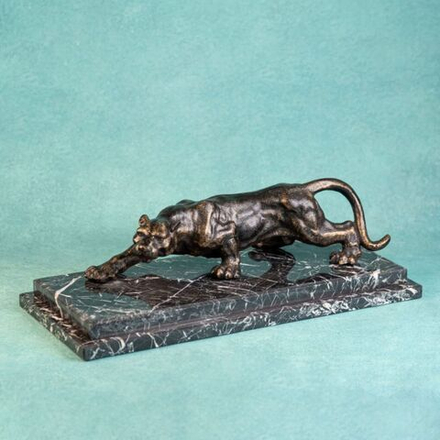 Винтаж: Кабинетная винтажная скульптура «Барс»