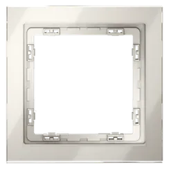 Рамка стеклянная VOLTUM S70 на 1 пост, (кашемир, стекло)
