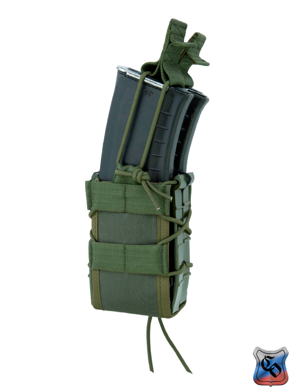 Подсумок SSO АКМ 2 RAID MOLLE без клапана и с утяжкой (Олива)