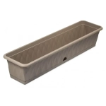 Ящик для растений Сиена 93см с поддоном серый С175-03-СЕР (комплект 5 шт)