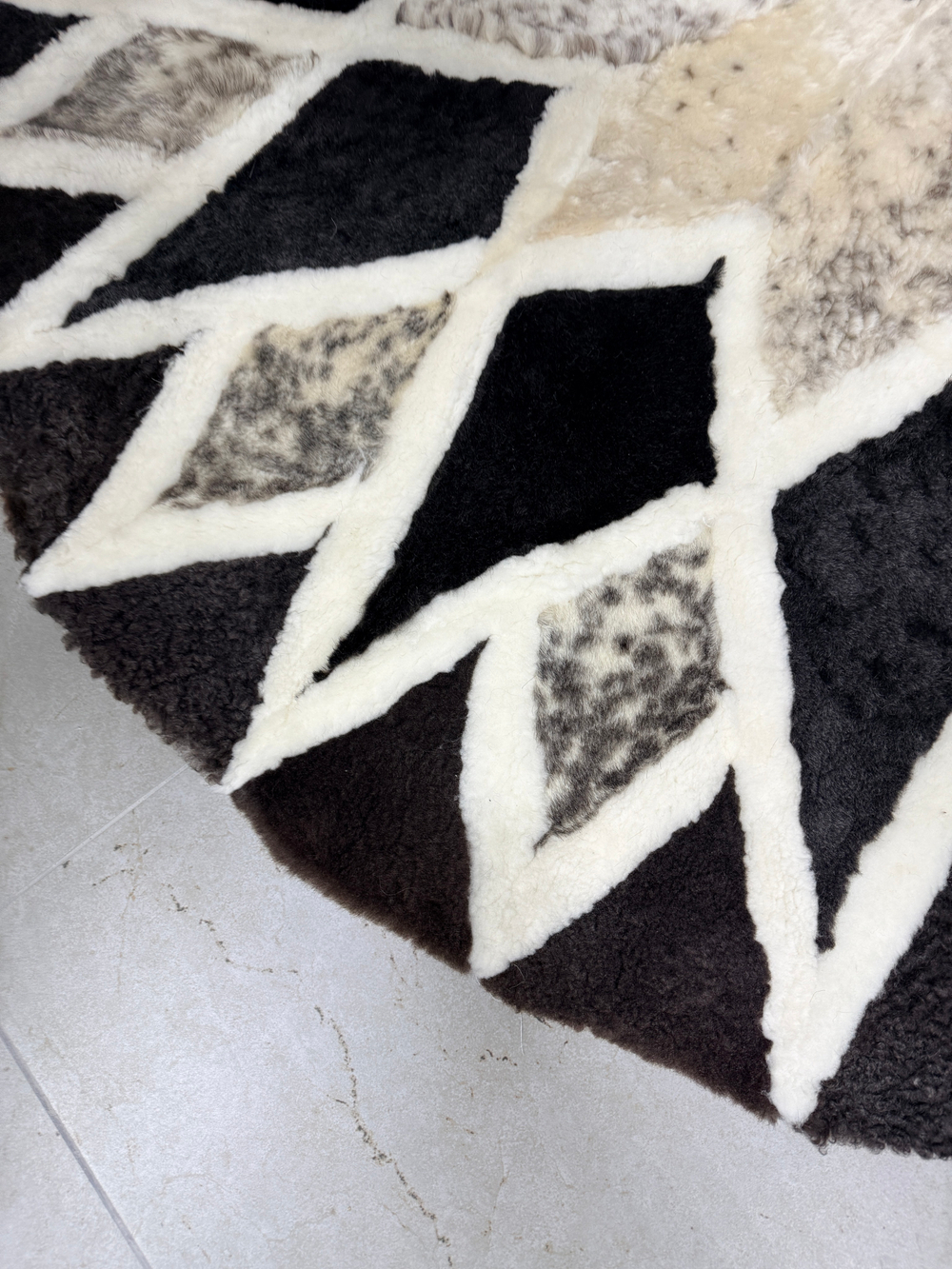 Ковер шкура натуральная овчина меховой