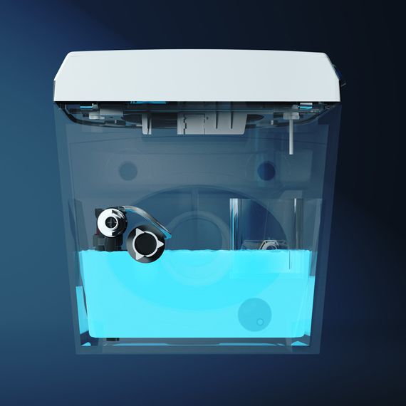 Электронный унитаз-биде ABBER Bequem AC1119S подвесной белый