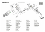 Катушка Nautilus Avior 4000 bb4+1 260г 0.247/0.285/0.305мм-130/110/90м 5.3:1