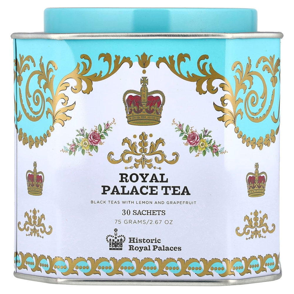 Harney & Sons, Royal Palace Tea, черный чай с лимоном и грейпфрутом, 30 пакетиков, 75 г (2,67 унции)