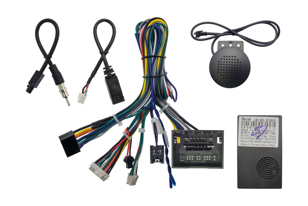 Комплект рамки с разъёмами 9" Chevrolet Spark, Ravon R2 (M300) 2009-2020 (мат) - Car-Smart 3039MT