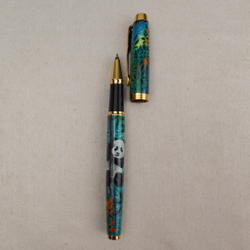 Ручка с ручной росписью Палех "Панда"