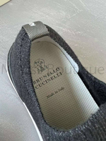 Черные текстильные кроссовки Brunello Cucinelli
