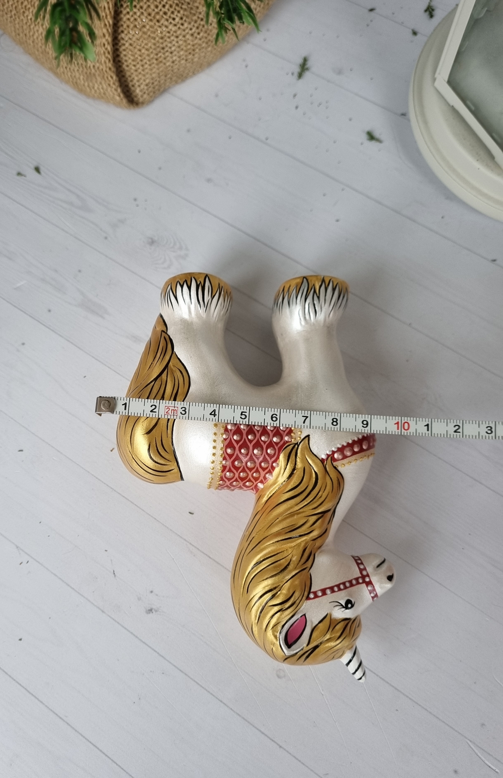 Единорог фарфоровая игрушка под ёлку