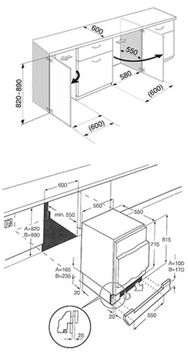 Встраиваемый холодильник Smeg U3L080P1