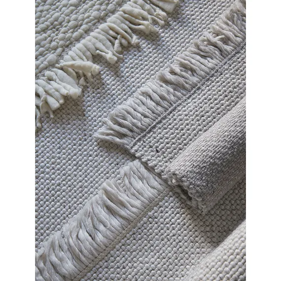 Ковер из переработанного пластика светло-серого цвета из коллекции ethnic, 160х230 см