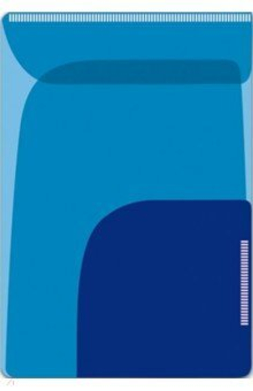 Папка-уголок для заметок арт.46725/12 ГОЛУБОЙ + СИНИЙ (11х16, 2 шт.)