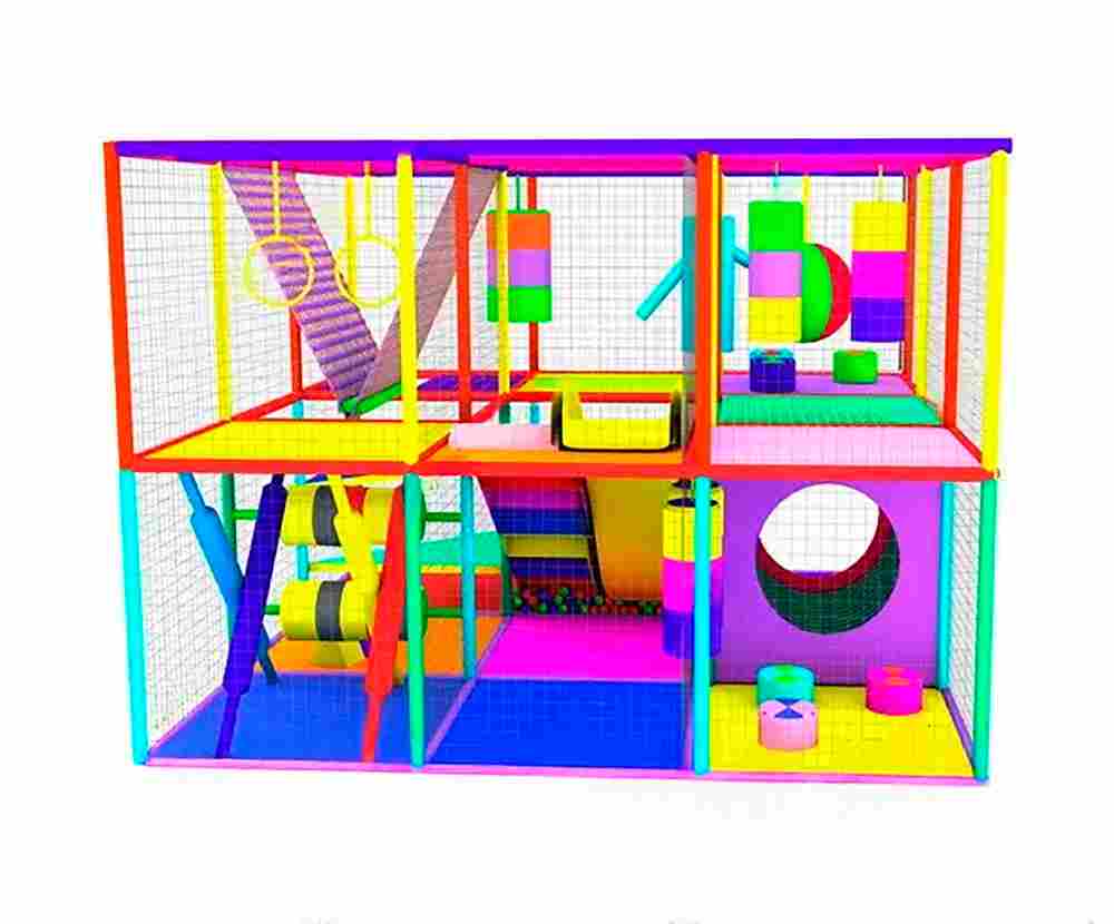 Детский игровой лабиринт с крышей «Терем радости» 3,69×3,69×3,2 м