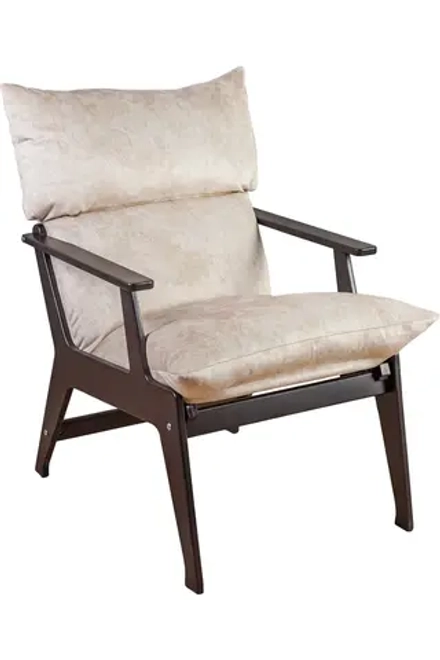 Кресло "Луна" Невада латте, Орех