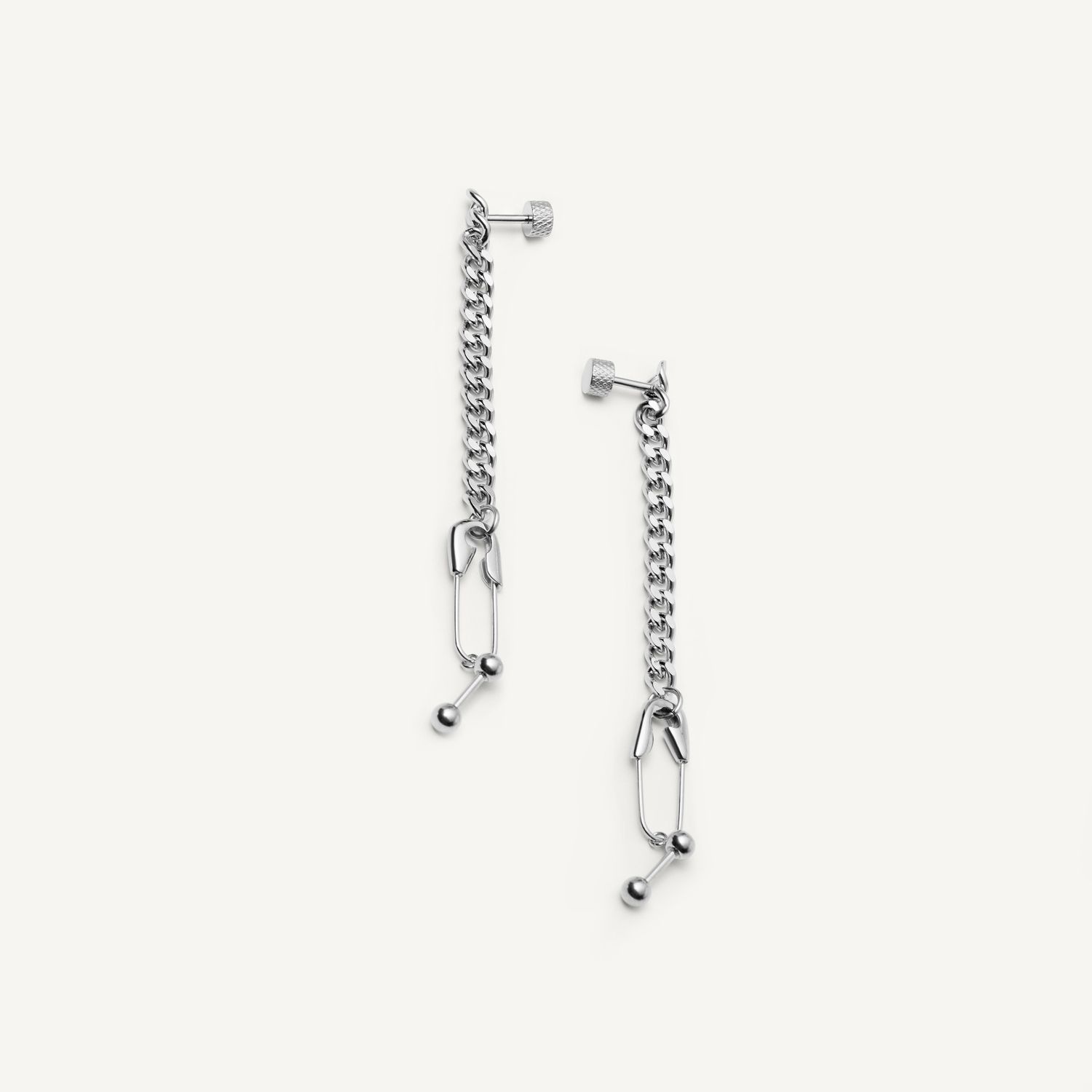 Серьги Pinned Chain Earrings