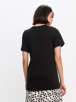 Черная футболка из хлопка One