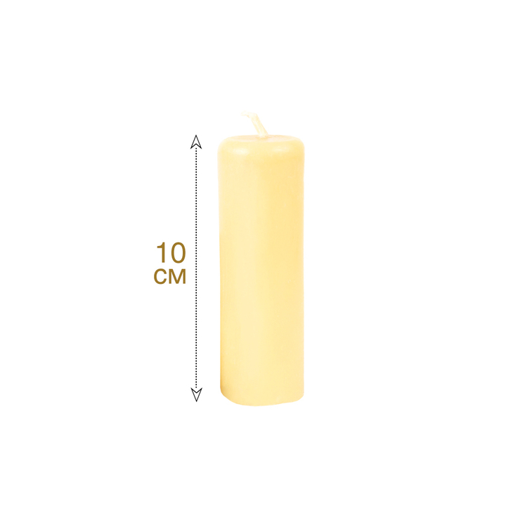 Свеча столбик белая D3,5 см, 10 см
