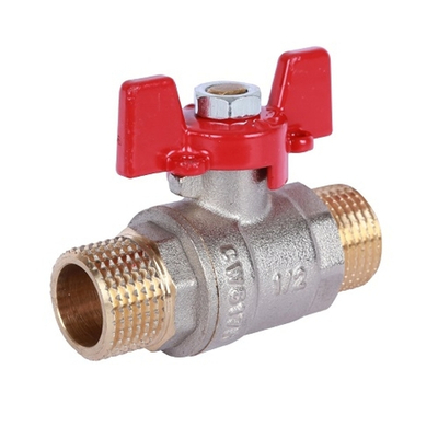 Кран шаровой полнопроходной ROMMER RBV-0007 - 1"1/4 (НР/НР, PN40, ручка-бабочка, ГОСТ Р 59553-2021)