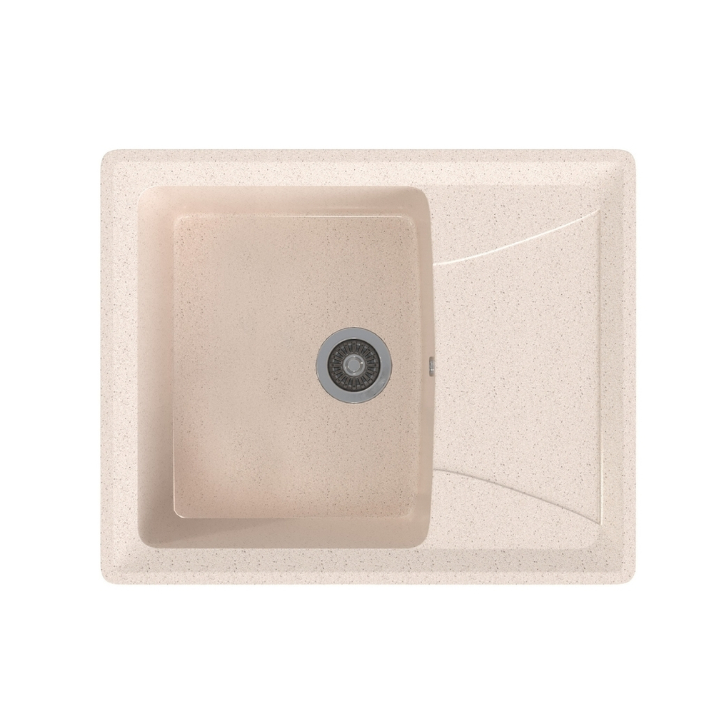 Мойка ML-GMS03 СТАНДАРТ с крылом, бежевый (328), 605*495*190мм