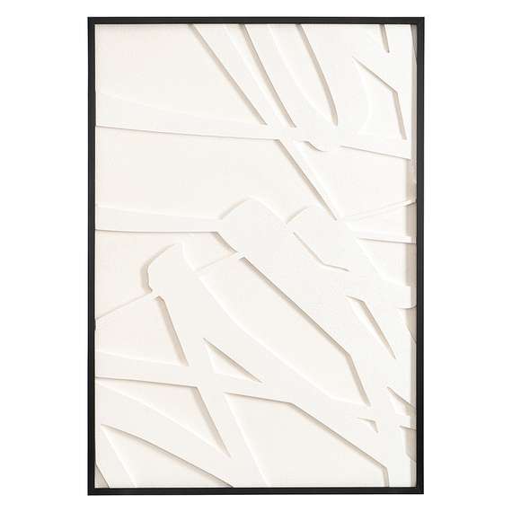 Фактурное панно с эффектом 3D Minimalism, 70х100 см, с черной рамкой