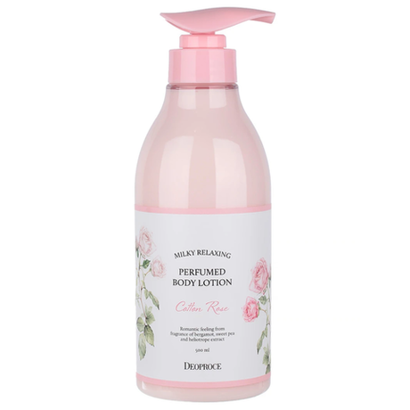 Deoproce Milky Relaxing Perfumed Body Lotion Cotton Rose 500ml
