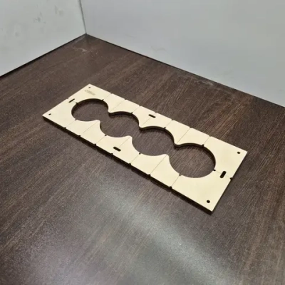 Кондуктор - Шаблон для сверления подрозетников 68 мм - 5 шт от 1 до 5 отверстий толщина 6мм фанера