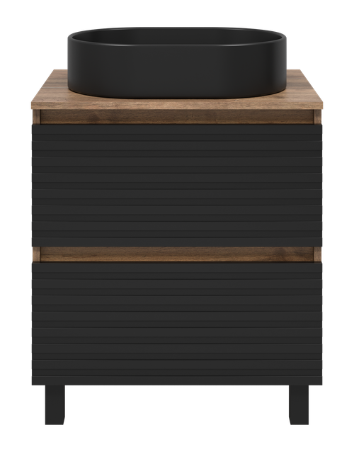Тумба под раковину Brevita Dakota 60 (черная)