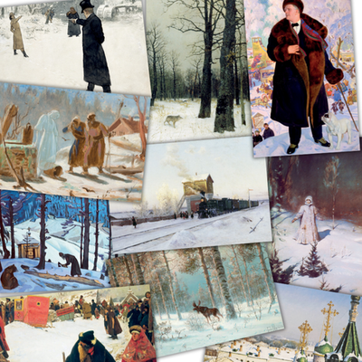 Зима в русском искусстве. 10 открыток