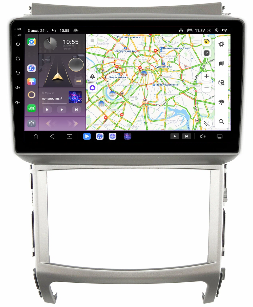 Магнитола для Hyundai ix55 2009-2013 - Kuberg QLed, Android 13, TS20, CarPlay, SIM-слот