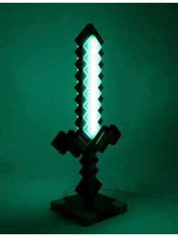 Алмазный меч светильник ночник майнкрафт на аккумуляторе