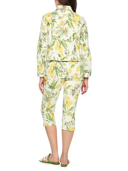 Marc Cain Куртка из денима с принтом