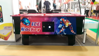 Детский аэрохоккей ICE (180х110х75 см) +дополнительная LED-подсветка углов