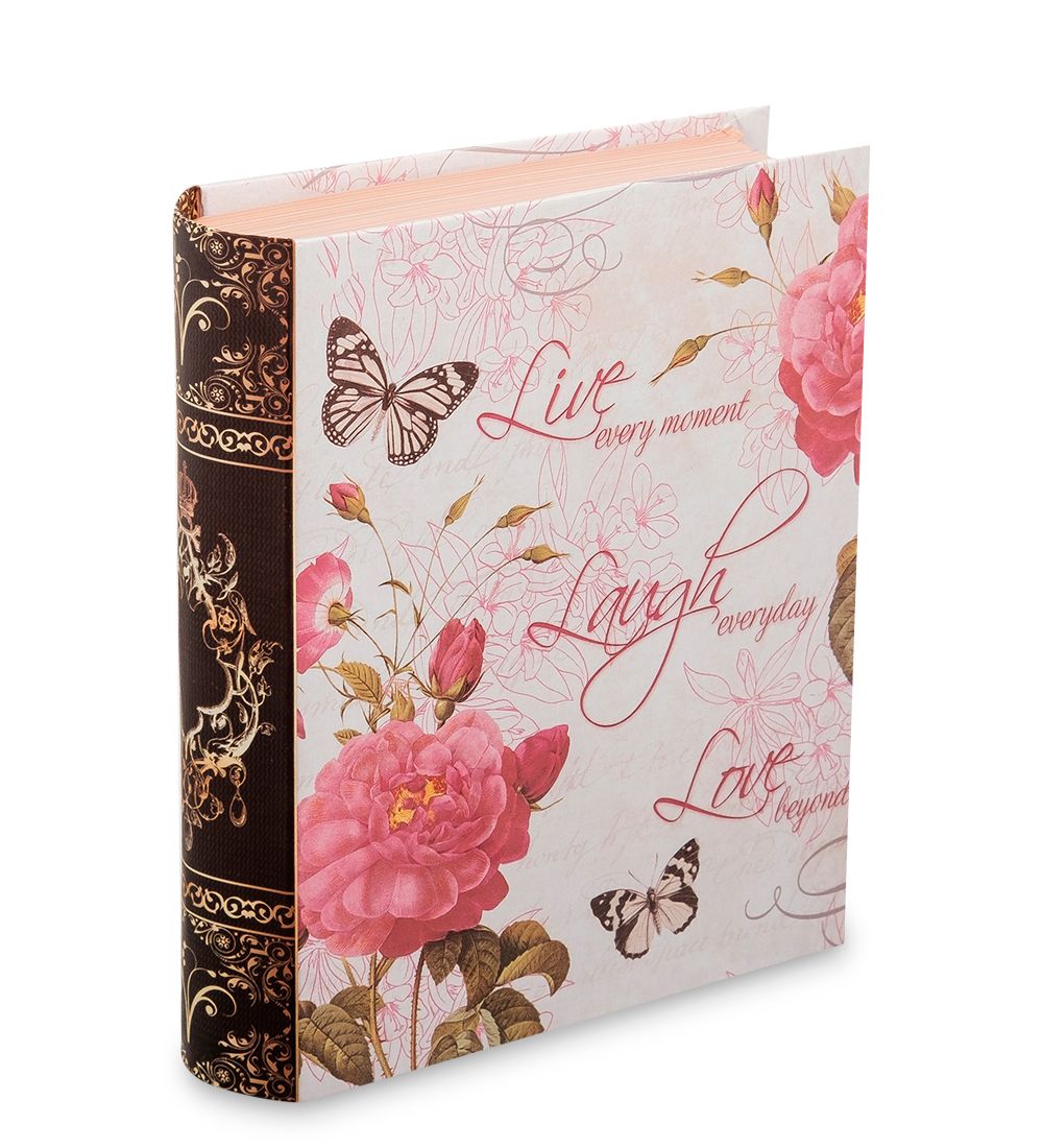 WG-105-B Коробка подарочная «Книга» цв.роза садов.