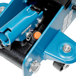 Домкрат гидравлический подкатной с фиксатором, 2.5 т, Safety Pin, 140-385 мм, в кейсе Stels