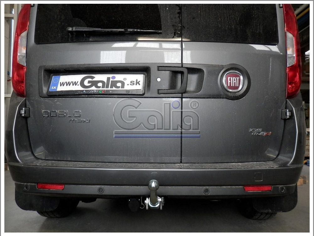 Фаркоп оцинкованный Galia F111A для FIAT Doblo 2010-, Opel Combo 2012-(паспорт и сертификат в комплекте)(без электрики)