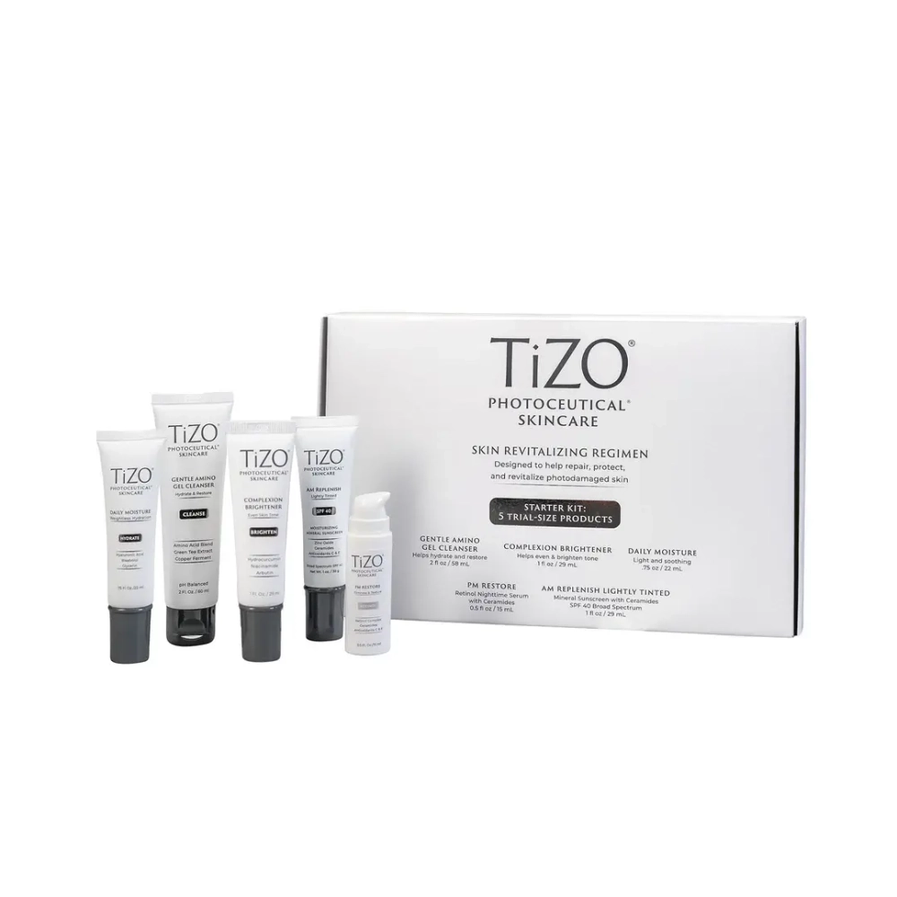 Мини-набор для защиты и восстановления фотоповреждённой кожи | TiZO Skin Revitalizing Regimen Kit Trial Size