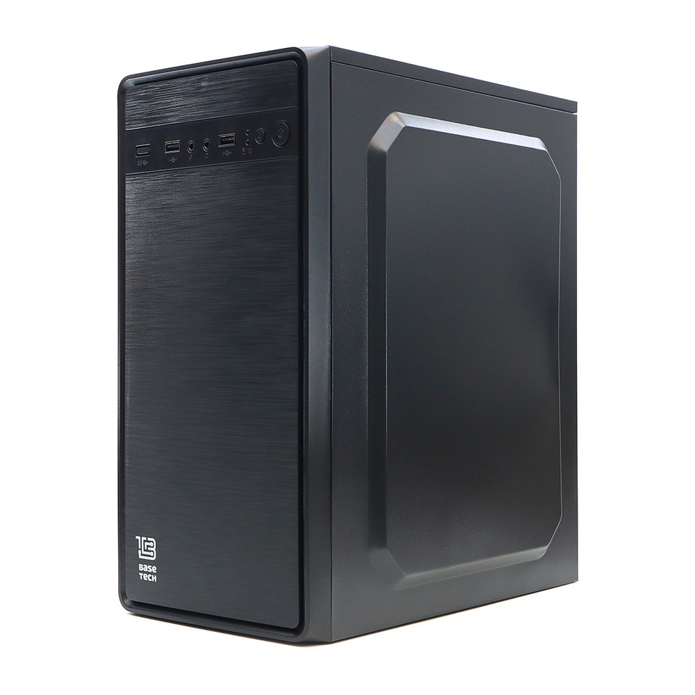 Корпус BaseTech M3401, БП:450W, mATX, чёрный, 2xUSB2 (BT-M3401-450W-B)