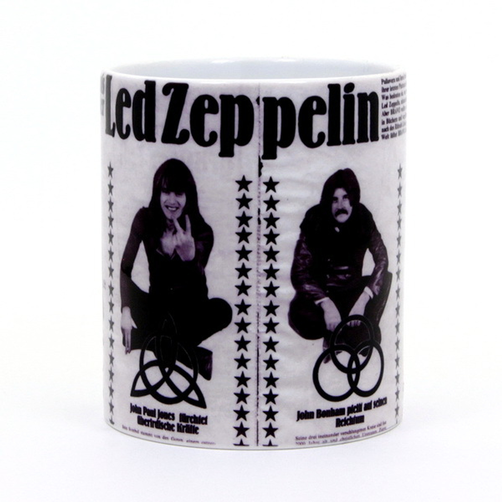 Кружка Led Zeppelin пиктограммы с изображением участников (496)
