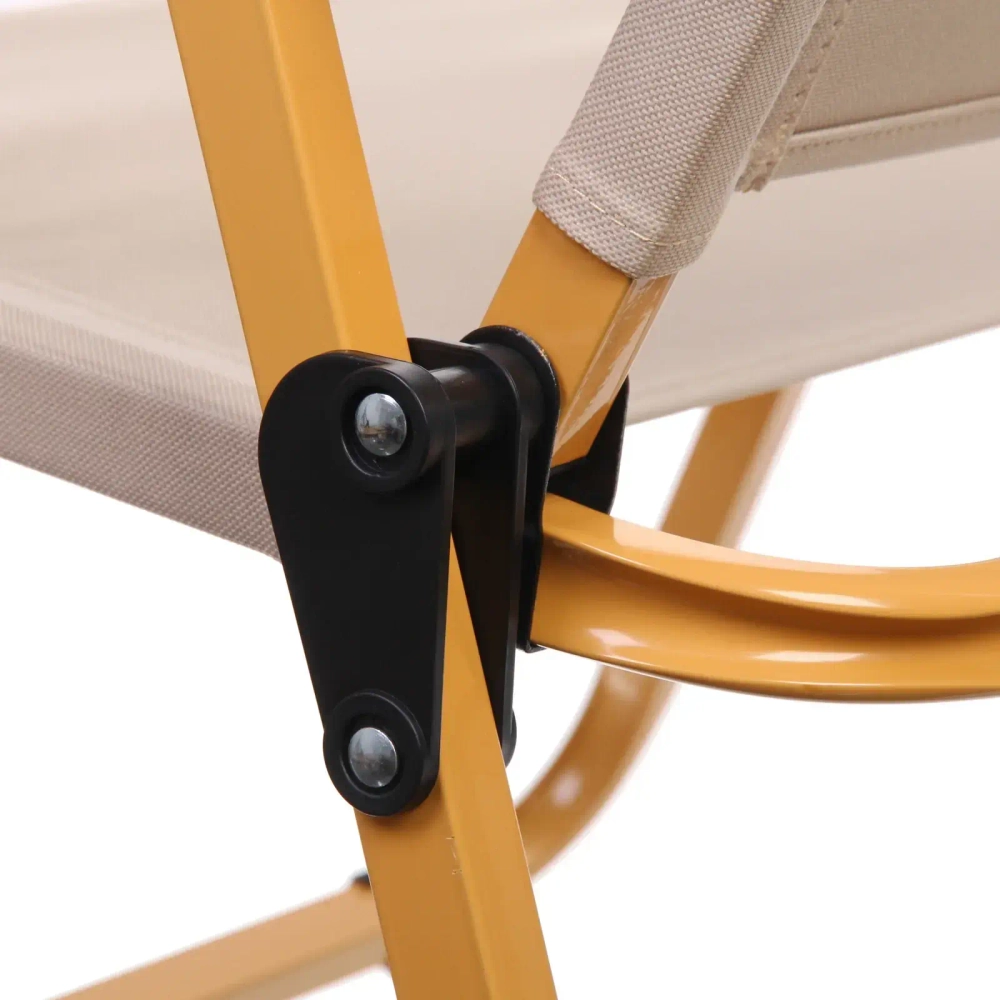 Кресло складное с подлокотниками до 100 кг DC-6008, 54*43*58 см, цвет: бежевый, ТуристМастер