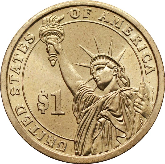 1 доллар (dollar) 2009 P США «Президент США - Джеймс Нокс Полк (1845-1849)»