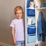 Кармашки для детского сада на резинке. Динозавр