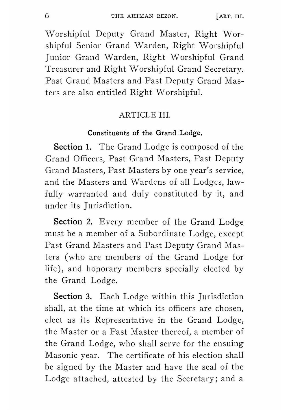 The Ahiman Rezon. Or, Book of the Constitution of the Grand Lodge of Free & Accepted Masons of Pennsylvania, Also, the Ancient Charges, Forms . the Grand Lodge of Pennsylvania, for the Gove | Нет автора