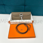 Сумка-клатч Hermes Maillon To Go Wallet серого цвета