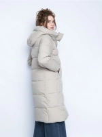 Куртка зимняя удлиненная с капюшоном